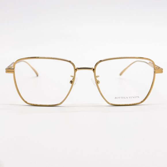 NEW BOTTEGA VENETA EYEGLASSES BV1015O 002 GOLD UNISEX EYEWEAR BOTTEGA VENETA - Picture 4 of 9